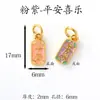 Accesorios estilo chino Chapados en oro Cuentas espaciadoras Pulsera hecha a mano para DIY Cadena para teléfono Color del Dios de la Riqueza Amarillo Colgante de la fortuna que conserva el color Agujero grande Venta al por mayor