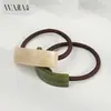 Anillo para el Cabello WJia Francés Elegante Acetato Ámbar Alto Curvado Moda Femenina Anillo para el Cabello Cola de Caballo Alta Múltiples Volúmenes Accesorios para el Cabello