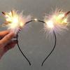 Diadema de Cuernos de Reno Navideño Pasador Diadema Hada del Bosque Popular Súper Hada Foto Foto Accesorios para el Cabello Pasador de Reno Femenino Femenino