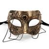 Halloween Nueva Máscara de Media Cara Máscara Misteriosa Retro Mascarada de Alto Sentido Cosplay Romano Samurai