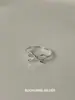 Anillo Retorcido de Plata de Ley S925 con Lazo Souchuang para Mujer Diseño de Nicho Coreano Ins Anillo Versátil de Gama Alta para Dedo Índice
