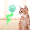 Gato Rebote Oruga Mascota Pelota Mordida Irrompible Interactiva Resistente a Mordidas Goma Pelota para Lanzar Pelota con Agujeros Pelota Saltarina Juguete