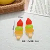 Palillos de Caramelo de Fruta de Resina Pequeños Accesorios de Juguete Clips de Pico de Pato DIY Accesorios Divertidos para el Cabello Pegamento de Crema Funda para Teléfono