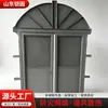Porta Grelha à Prova de Vento e Fogo Material Q235 Estrutura de Porta de Perfil U Espessada Painel da Porta Seguro Durável Grelha com Topo Arqueado para Mina