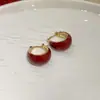 Pendientes de ojo de gato con diamantes geométricos y diseño de nicho de temperamento, populares en Internet, pendientes delgados que combinan con todo.