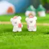 Resina Flocada Fofo Cachorrinho Capa de Celular Bolsa Pingente Chaveiro DIY Ornamento Pendurado Acessório Feito à Mão