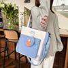 Bolsa de Hombro Cruzada de Nylon Linda de Estilo Coreano Todo Fósforo Nueva Llegada Estilo Universitario Gran Capacidad Bolsa de Clase para Escolares