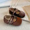 Zapatos Birkenstock para Niña Primavera y Otoño 2026 Nuevo Estilo Zapatos Pequeños de Cuero Zapatos de Princesa para Niña Zapatos de Bebé Niña con Suela Suave Zapatos de Otoño