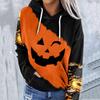 AliExpress Amazon ropa de mujer transfronteriza Halloween Nuevo suéter con capucha talla grande abrigo digital 3D para mujer fábrica