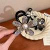 Pinza de Agarre de Girasol Simple de Lujo Ligero para Mujeres, Pinza de Tiburón de Flor Completa de Diamante para la Parte Trasera de la Cabeza, Exquisito Sombrero Elegante para Todas las Ocasiones