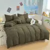 Juego de Cama de Cuatro Piezas, Ropa de Cama Fresca Doble, Funda de Edredón Individual para Dormitorio de Estudiantes, Juego de Tres Piezas, Funda de Edredón Antibacteriana Amigable con la Piel