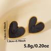 Pendientes de Moda Amor de Acero Inoxidable 304 Combinan con Todo Temperamento de Alta Gama Pendientes en Forma de Corazón Pendientes que Combinan con Todo Joyería de Pendientes