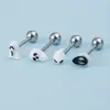 Barra para piercing de cuerpo humano transfronteriza, piercing acrílico para la lengua, acero inoxidable, joyería de Halloween, adornos perforados para la lengua al por mayor