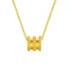 Estilo K de Collar de Anillo de Cintura Pequeña para Mujer, Nicho Simple de Alta Gama Elegante, Colgante Popular, Joyería de Cadena para Clavícula