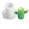 Molde de Silicone para Vela de Cacto Sanxin DIY Cacto Tridimensional Pedra Difusora de Gesso Vela de Aromaterapia Ferramenta de Moagem