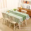 Mantel de cuadros estilo INS, uso en hogar nórdico, impermeable, a prueba de aceite, lavable sin necesidad de limpieza, mantel para mesa de café, PEVA anti-escaldado, en stock
