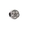Cuentas de Trébol de Cuatro Hojas de Flor Hoja de Plata Antigua Plata Xizang Retro Serie Natural Cuentas de Agujero Grande Accesorios de Aleación Hechos a Mano DIY