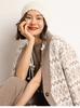 Chapéu de Lã Grossa Cashmere 2026 Outono/Inverno Moda Feminina Quente Protetor de Orelhas Trança Suja com Franja