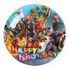 Plato de papel desechable para fiesta transfronteriza, diseño de fiesta de cumpleaños infantil, plato de papel de 9 pulgadas con dibujos animados, disponible al por mayor