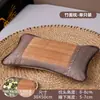 Travesseiro de Casca de Trigo Sarraceno Inteiro para Verão, Núcleo de Travesseiro de Rattan Gelado para Verão, Proteção da Coluna Cervical para Adultos, Travesseiro Especial de Bambu para Dormir, Cabeceira Inteira Dura para Homens