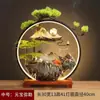 Enfeites criativos de água corrente em estilo chinês para fazer fortuna, decoração para sala de estar, escritório, mesa de trabalho, presente de inauguração para casa nova
