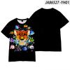 Camiseta de Manga Curta Jogo Blox Fruits Novo Produto Transfronteiriço 3D Estampada com Estampas para Adultos e Crianças