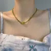 Colar de Ágata Verde Frances Uva Verde para Mulheres Nova Cor Abacate Pedra Uva Verde Esmeralda Corrente da Clavícula Colar de Peridoto