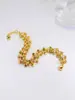 Nuevo Producto Más Vendido, Joyería Personalizada de Alta Gama, Cadena de Bolas de Acero Inoxidable, Pulsera de Bolas de Sandía Multicolor, Unisex Cobre