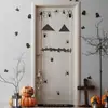 Pegatinas de Pared Temáticas de Halloween con Murciélagos, Arañas, Calabazas, Enredaderas de Rosas, Etc., para Decoración de Fondo Festivo de Tiendas y Hogares