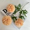 Ponto rápido cabelo 3 bolas revestidas decoração de casa hotel casamento flor artificial flor falsa macia arranjo de flor única europeu