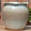 Vaso Grande de Terracota Feito à Mão, Vaso de Cerâmica Rústica de Grande Diâmetro para Suculentas e Flores, Vaso de Cerâmica para Plantas Suculentas com Formato de Tronco Velho