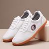 Sapatos de Tai Chi para Homens no Verão, Malha Respirável Couro Genuíno Solas de Tendão para Mulheres, Macios e Confortáveis Sapatos de Prática de Artes Marciais, Antiderrapantes e Resistentes ao Desgaste