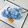 Flores Artificiais Atacado Comércio Exterior Hortênsia Pagoda Extra Grande Cabeça Única Flor de Casamento Parede Decoração Base Guia de Estrada Arranjo de Flores Enfeites