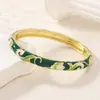Pulsera Esmaltada Estilo Chino Vintage para Mujer, Pulsera de Tulipan Multicolores con Goteo de Aceite, Wholesale de Fábrica 1688 en Stock