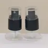 Nuevo en stock cabezal de pulverización de niebla fina 20/410, cabezal de pulverización tipo prensa de plástico negro, cabezal de pulverización cosmético tipo prensa