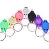 Lámpara de inspección de punto caliente para fabricantes, lámpara de llavero LED UV morada con forma de diamante de plástico, pequeños regalos electrónicos emisores de luz