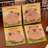 Notas adhesivas de carpincho con forma especial para estudiantes. Lindas notas autoadhesivas para carpincho.