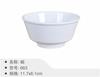 Vajilla comercial de melamina azul y blanca Wuhe, plato y cuenco de melamina de porcelana gruesa resistente a caídas para restaurante chino
