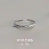 Anillo de Estrella de Cinco Puntas para Mujer Lujo Ligero Diseño de Nicho Alto Nivel Estilo Coreano Anillo Sencillo de Plata para Dedo del Pie Anillo Sencillo para Dedo del Anillo Estudiante