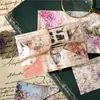 Conjunto de Envelopes Pequenos Yanji Série Ilha Fragmentada Diário Vintage Material DIY Base de Decoração 24 Folhas em 6 Designs