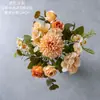 Ramo de Manzanilla de Colores Otoñales, Flores Artificiales, Flores Falsas, Plantas Verdes, Manualidades para Decoración de Bodas al por Mayor, Fabricante Transfronterizo de Ins