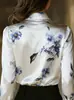 Nuevo top holgado y cómodo de estilo europeo y americano, elegante camisa de diseño francés para moda femenina transfronteriza