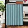 Cortina de Cama Dormitorio Universitario Color Sólido Cortina Semi-Oscurecedora Litera Superior e Inferior Cortina de Puerta Única Cortina de Partición Integrada