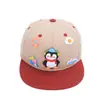 Lindo Sombrero de Pingüino Pequeño para Niños Sombrero de Béisbol de Dibujos Animados de Comercio Exterior para Bebés Sombrero Nuevo de Ala Plana Hip-Hop para Niños de Primavera y Otoño