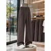 Chegada Nova Outono 2026 Calças de Perna Larga Reta Estilo Americano M-5XL HK26798-TeP33