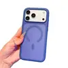 Adecuado para funda magnética con sensación de piel de agujero grande para Apple 17 Promax, funda protectora mate con sensación de piel para iPhone 16 15 Anti-Caídas 14