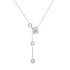 Collar de Perla Blanca con Borla para Mujer, Cintura Pequeña, Moda Tiktok, Lujo Ligero, Elegante, Gama Alta, Moda de Nicho, Cadena Versátil para Clavícula
