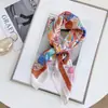 Estilo K de Lenço Quadrado Pequeno 70cm Feminino Novo Verão Versátil Lenço Presente Moda Retro Profissional Lenço Atacado Externo