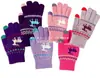 Guantes de Punto RPET de Moda, Protectores de Manos Jacquard Cálidos de Otoño e Invierno, Guantes Cepillados de Lana Artificial, Fábrica Personalizada