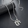Collar de Cruz para Hombre Diseño Moderno Cadena Clavicular para Mujer Estilo Europeo y Americano Transfronterizo Moda Joyería Versátil de Alta Gama al Por Mayor